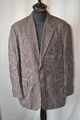 Vintage Biaggini braun Bootfahren Streifen Leinen Sommer Blazer Sport Jacke Gr. XL