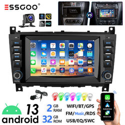 Für Mercedes Benz C Klasse W203 CLC W209 Autoradio Android 13 GPS Navi Carplay