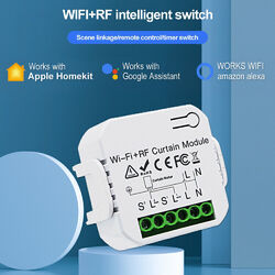 DIY Smart Wifi Rolladenschalter Vorhangschalter Modul Schalter 433mhz Tuya APP