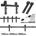 Holz Schiebetürsystem 183/200/366cm Schiebetürbeschlag Schiebetür Montageset Tur