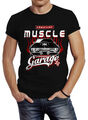 Herren T-Shirt American Muscle Car Vintage Shirt Retro Auto Slim Fit Neverless®