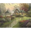 Schmidt-Spiele 58463 Puzzle THOMAS KINKADE Haus mit Brunnen