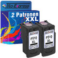 2 Patronen PlatinumSerie für Canon Pixma MX320 MX330 MX340 MX350 MX360 MX410 PG-