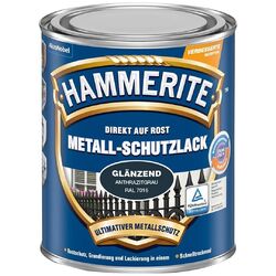 3 x HAMMERITE Metall-Schutzlack GL 750 ml blau