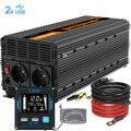 EDECOA Spannungswandler Reiner Sinus 2500W 12V 230V Wechselrichter RV 0%MwSt