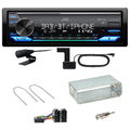 JVC KD-X482DBT Bluetooth Digitalradio  Einbauset für Peugeot 206 206 CC