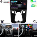 DAB+ Android 13 Autoradio Carplay GPS Für Toyota Aygo II Citroen C1 Peugeot 108