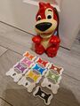 2009 MATTEL - ROTER ROVER - SPRECHENDER PÄDAGOGISCHER HUND KNOCHENSPIEL MIT 12 KNOCHEN 