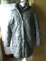 Jacke Winterjacke Steppmantel Adagio Outerwear Gr.  50  Kapuze wattiert silber