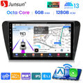 Carplay Android 13 Autoradio GPS Navi WIFI BT KAM 128G Für Skoda Octavia 13-2018