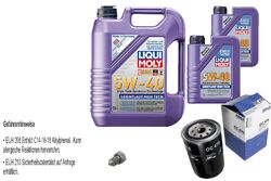 MAHLE Ölfilter 7 L LIQUI MOLY 5W-40 Leichtlauf High Tech für Audi A4 Cabriolet