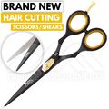 PROFESSIONELLER FRISEURSALON HAARE geschnittene Schere Schwarzgold Salon 5,5" ZOLL