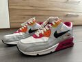 Nike Air Max 90 Damen Gr. 37,5 grau, weiß, schwarz, orange, pink 345017-113