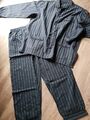 Westbury Herren Pyjama blau Gr. L 52/54 einf.Achselw. 63cm Länge Hose 101cm 