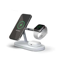 Ladestation MagSafe Ladegerät Wireless Charger Für Iphone Induktiv  Watch 4In1