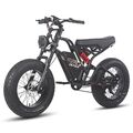 E Mountainbike 20 Zoll E-BIKE 750W Elektrofahrrad 25AH Moped Fat Bike MTB 40km/h