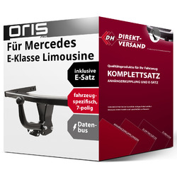 Für E-Klasse Limousine Typ W212 (Oris) Anhängerkupplung starr + E-Satz 7pol topoptional auch als Komplettpaket mit Montage