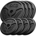 Marbo Sport Hantelscheiben aus Gusseisen slim Set 30 kg / 4x5 kg + 4x2,5 kg