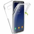 360 GRAD HANDYHÜLLE für Samsung Galaxy S7 S8 S10 FULL COVER SCHUTZ CASE Clear