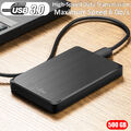 500GB Externe Festplatte Memory Drive USB 3.0 HDD für PC Laptop 2,5" Tragbare