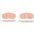 TRW GDB1715 Bremsbelagsatz für CHEVROLET OPEL Bremse Bremsbeläge