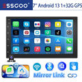 32G Android 13 Autoradio Doppel 2 DIN Carplay 7 Zoll GPS NAV RDS WiFi BT +Kamera