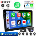 9" Apple Carplay Android13 2DIN AutoRadio GPS NAVI Bluetooth NAVI 4+64G DAB+ Kam