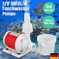 12V Mini Solarenergie Tauch Wasserpumpe 1100L/H Brunnenpumpe Gartenteich Pool DE