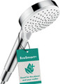 Hansgrohe Crometta - Wassersparender Duschkopf 6 L/Min (Ecosmart), Handbrause Mi