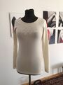 Tommy Hilfiger T Shirt Weiss Creme Langarm Neu Mit Etikett Grösse S