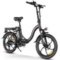 20 Zoll E Mountainbike 350W Elektrofahrrad 36V 12AH Moped Ebike 25km/h Pedelec