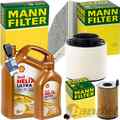 MANN INSPEKTIONSKIT+6L SHELL 0W-30 MOTORÖL passend für AUDI A4 B8 Q5 8R 3.0 TDI