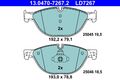 Bremsbelagsatz Scheibenbremse ATE Ceramic 13.0470-7267.2 für BMW F10 F11 F07 F01