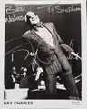 RAY CHARLES --- Blues Legende --- Orig. signiertes Grossfoto 20x 25  :-)  2003