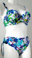 SUNFLAIR Bügel-Bikini blau-bunt Softschallen Größe 38 Cup F NEU