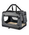 B-Ware: lionto Hundetransportbox Hundetasche Hundebox faltbar S Grau