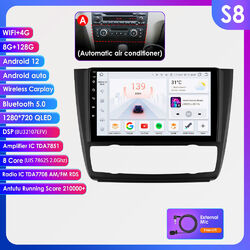 8G+128G Für BMW 1er E81 E82 E87 E88 Carplay Autoradio Android 12 GPS Navi RDS BT