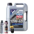 Motoröl 10W40 LIQUI MOLY Mos2 Leichtlauf 5L+HENGST Ölfilter +Spülung +Cera Tec