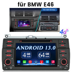 Android 13 Apple Carplay Autoradio GPS DVD WiFi Für BMW 3er E46 M3 Rover 75 64GB