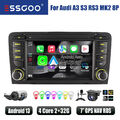 Für Audi A3 8P 03-13 S3 RS3 Carplay Autoradio 2+32G Android 13 GPS RDS KAM DVR