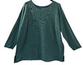 LES FRERES by LA BASS Oversize Kuschel Pulli Pullover 46-48-50 Rundhals grün
