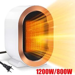 NEU Keramik Heizlüfter 1200W Elektroheizer Wärme Heizung Heizung Heater Mobile