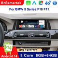 10.25" Android 14 Autoradio Octa Kern 64GB WiFi GPS Navi Für BMW 5er F10 F11 CIC