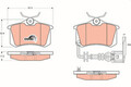 TRW Bremsbelagsatz Scheibenbremse COTEC GDB1475 für SKODA SEAT VW FABIA IBIZA 4