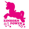 EINHORN AUFKLEBER Deko Sticker Wandtattoo Auto Möbel Unicorn Fahrzeug Power KFZ