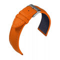 Uhrenarmband Vegan Alcantara, Kunstleder Orange von Barington/Eulit - 3 Breiten