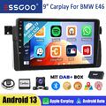 DAB+ 32G Android 13 Autoradio GPS Carplay KAM RDS Für BMW 3er E46 318 320 325 M3