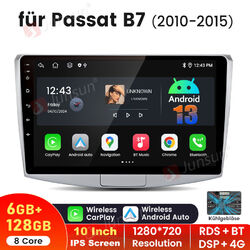 Android 13 Autoradio für VW Magotan Passat CC B6 B7 GPS Navi 6+128G DSP 4G LTE