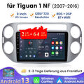 64GB Android 13 GPS Navi Wifi DAB+ Carplay Autoradio Für VW Tiguan 5N 2007-2016