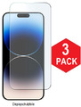 3x Schutzfolie für iPhone 15 14 13 12 11 XR XS Panzerfolie Displayglas Schutz